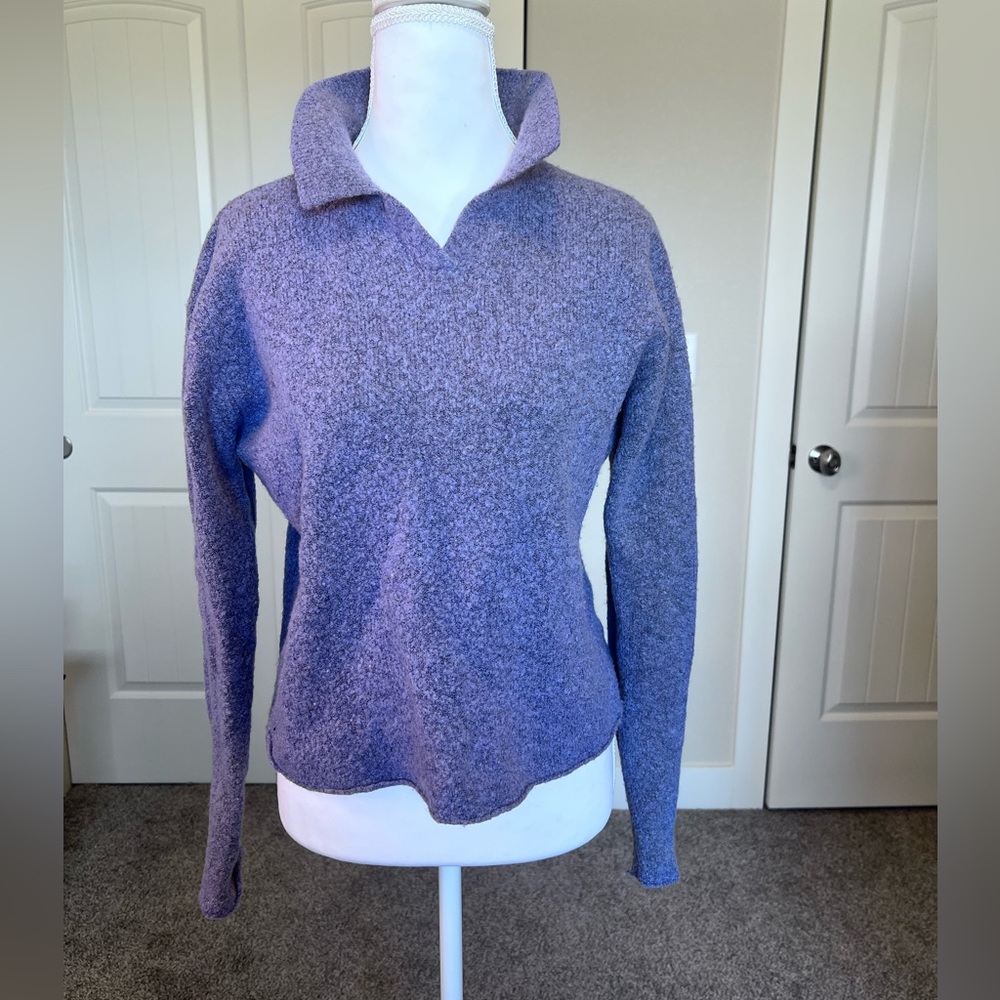 Alps 36% Wool Purple Sweater Sz Large